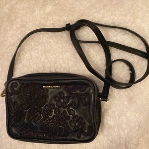 Floral stitch MK purse